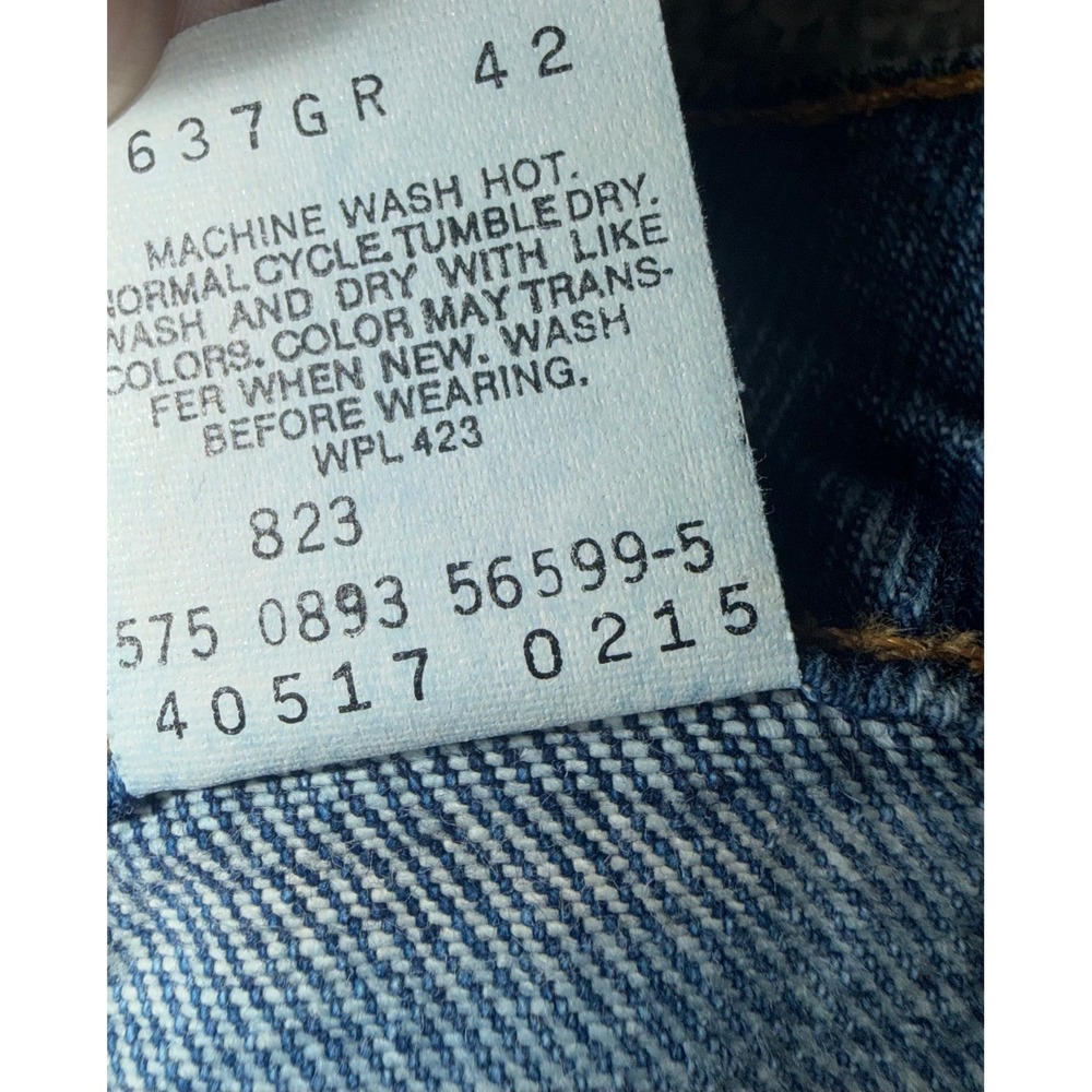 Vintage 90s Levi's 517 Orange Tab Jeans 40x32 Made in USA Bootcut Retro - Picture 4 of 9